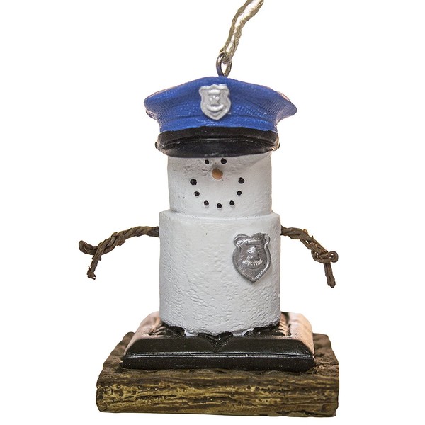 MIDWEST-CBK S'Mores Policeman Christmas/Everyday Ornament