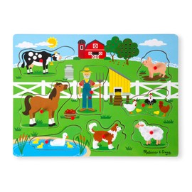 Melissa and Doug 10738 Sound puzzles from Wood-OldMacDonald's farm