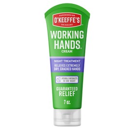 O'Keeffe's Working Hands Night Treatment Hand Cream, 7 Ounce Tube, (Pack of 1)