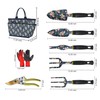 Ebbniur Garden Tool Set, 25Pcs Heavy Duty Floral Garden Tools,