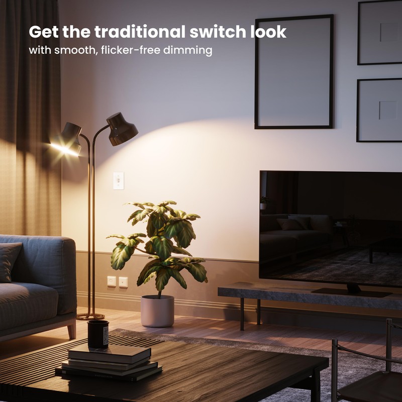 Feit Electric Paddle Dimmer Switch for Dimmable LED Light Bulbs,