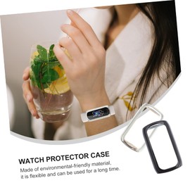 KICHOUSE Smartwatch Screen Case for 2pcs Set TPU Watch Protection Shell Scratch Easy Access Buttons