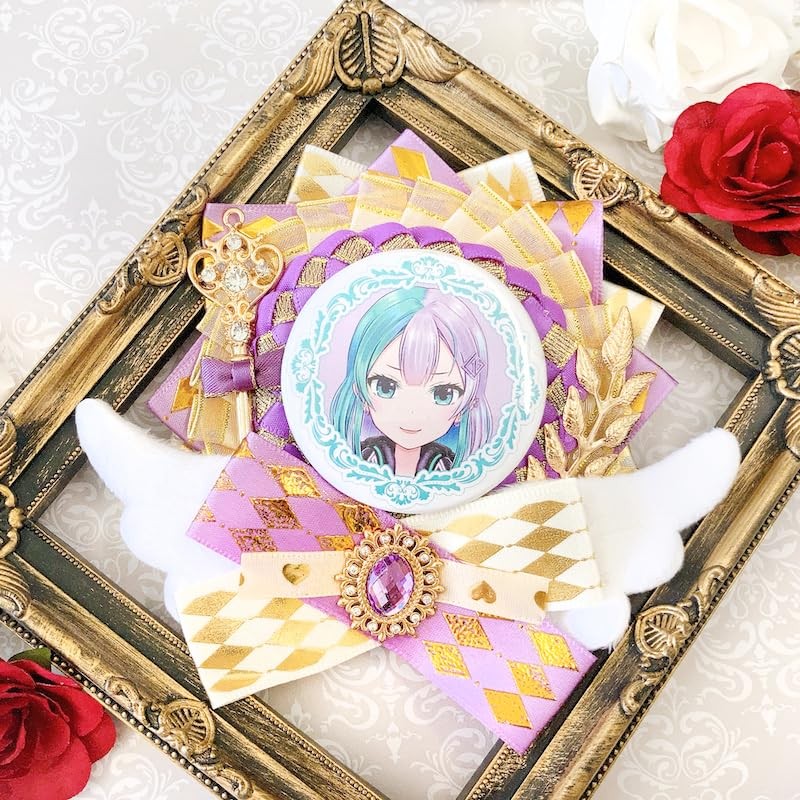 G trigger Can Badge Pain Rosette with Wings Angel 2.2