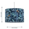 firstchoicelighting Tropical Toucan Design Velvet Easy Fit Ceiling Pendant Lightshade