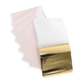 jojofuny 1set Glitter Gold Flakes Imitation Gold Paper Leaf for Art Crafts and Painting Decorative Metallic Foil Flakes for Easy Application and Stunning Results 100pcs