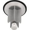 Cornat TEC317416 Universal Drain Plug for Washbasins Diameter 63.5 mm