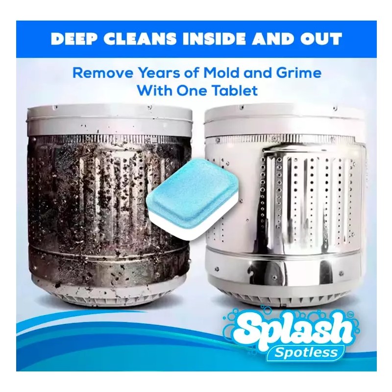 Generic Splash Spotless Washing Machine Cleaner for HE Front Load