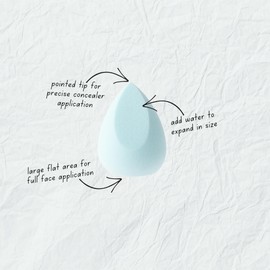 Humble Cosmetics 212 Blending Sponge - Makeup Sponge for Flawless Foundation - Makeup Blender for All Skin Types - Vegan and Cruelty-Free - 1 pc