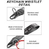 Compatible Wristlet Strap White Keychain for Key, Hand Wrist Lanyard