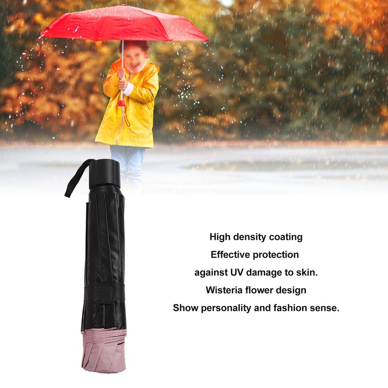 Folding Umbrella 10 Ribs Manual Opening Closing Dual Purpose UV