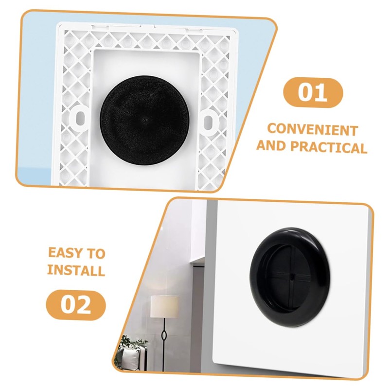 IWOWHERO 5pcs Cable Pass Through Wall Plate Rubber Gasket Easy