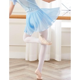 Avrigirl Blue Girls Ballet Skirts Kids Chiffon Elastic Dance Dress for Training