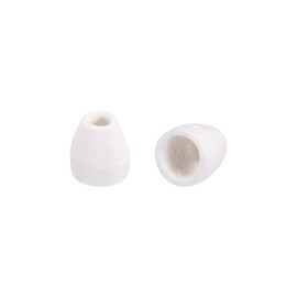 sourcing map Ceramic Conical Insulation Beads for Heat Shrink Tubing Heating Wire 2 mm Pack of 400