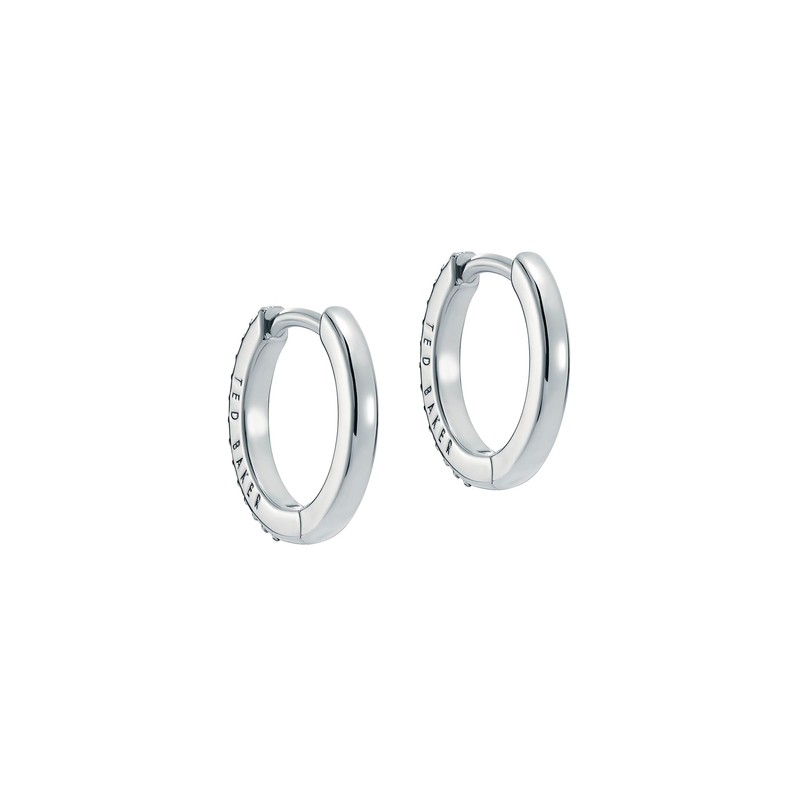 Ted Baker Heplie Crystal Hoop Earrings (14mm outside diameter) For