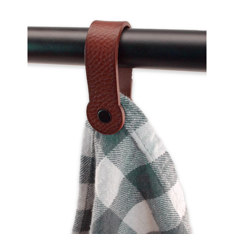 Brute Strength - Magnetic Towel Holder Leather - Cognac -