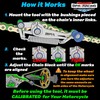 BPA-RACING - Herramienta ajustadora de la cadena de motocicleta, innovadora