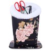 MOSISO Eyeglasses Holder, Plush Lined PU Leather Peony Stand Case