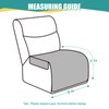 Ruaozz 100% Waterproof Armless Chair Cover for Sectional Recliner Sofa