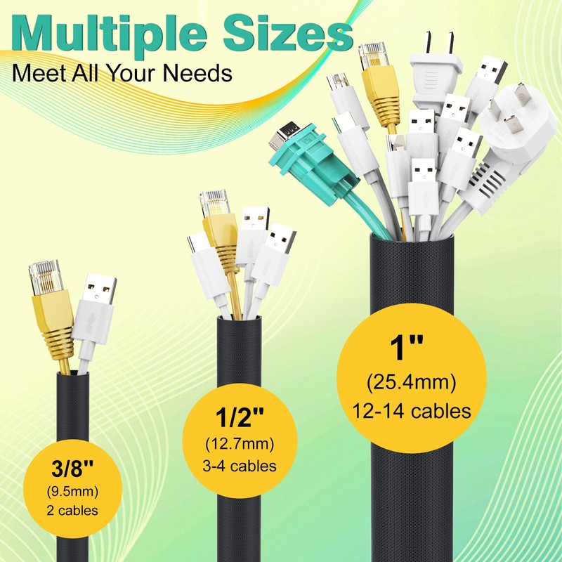REFLYING Dog and Cat Cord Protector 3 Meters-9.5mm, Cable Tidy