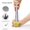 PARFCO Cocktail Muddler, Stainless Steel Cocktail Masher, 22.6 cm Long