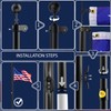 IOEN Flag Poles for Outside House in Ground - 20FT