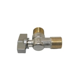 PZRT Full Copper Thickened Triangle Valve Hot and Cold Universal High Flow Water Heater Toilet Angle Valve Blue Standard Angle Valve for Bathroom Kitchen Sink Faucet Bathroom Shut off Valve