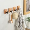DELITON Towel Hooks Wall Mounted - Adhesive Bathroom Coat Hooks