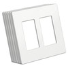 BESTTEN (5 Pack) USWP4 Matte White Series Screwless Wall Plate,