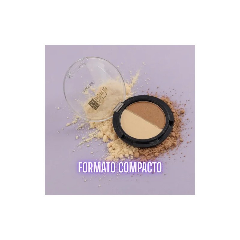 Polvo Compacto Duo Color Base De Maquillaje Beauty Benefits