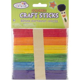 Craft Sticks-Colored 4.5" 100/Pkg