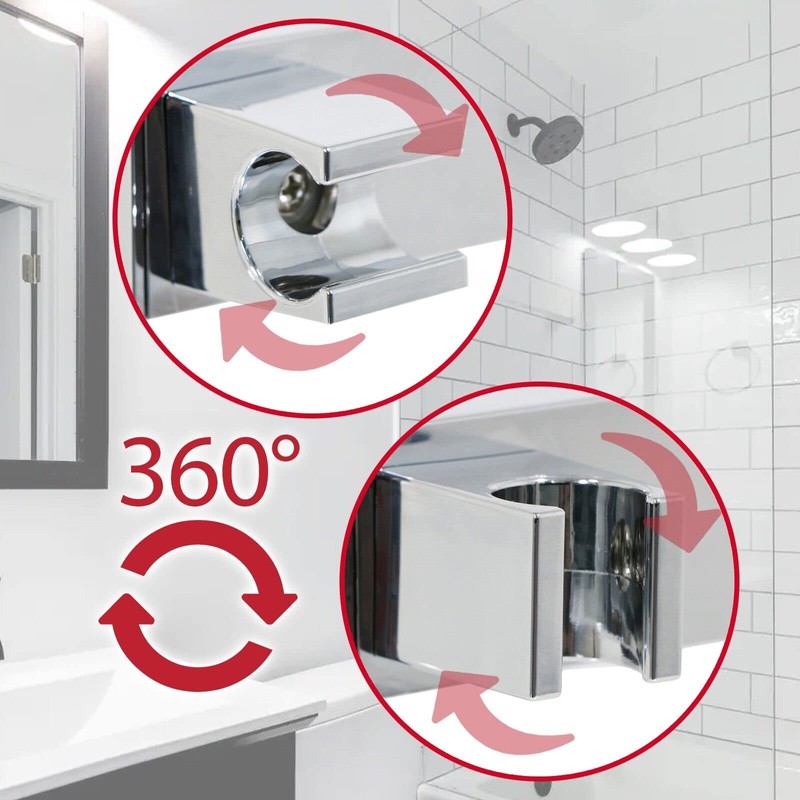 SPARES2GO Wall Clamp Compatible with Triton Shower Head Adjustable Square