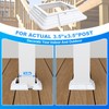 6pcs 4x4(Actual: 3.5"x3.5") Post Base Cover, Split Style Vinyl Post