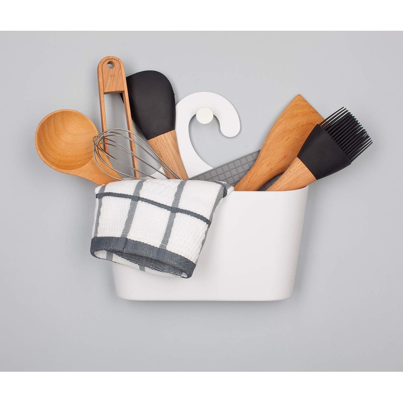 Shower Basket with Hooks for Hanging Bath Utensil Hanger