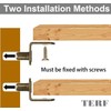 TERF® Traditional Style Antique Bronze Plated L-Shape Bracket Furniture Shelf