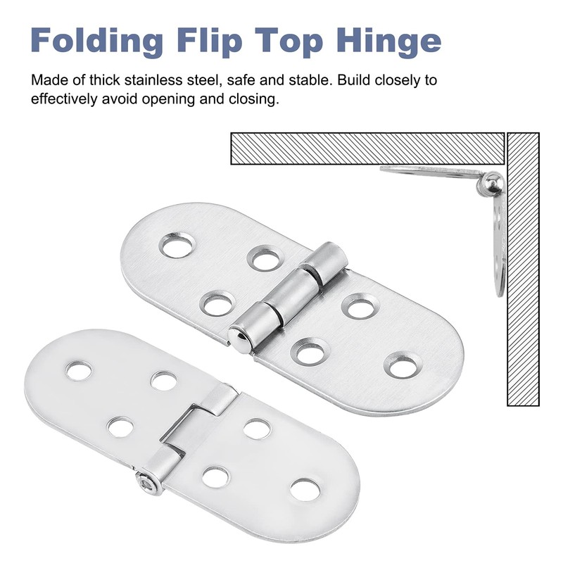 Stainless Steel Door Hinge 270 Degree Pack of 6 Door