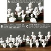 FUPUTWO Gypsum Statue Miniature Figurine Replica Gypsum-Style Drawing Resin Set