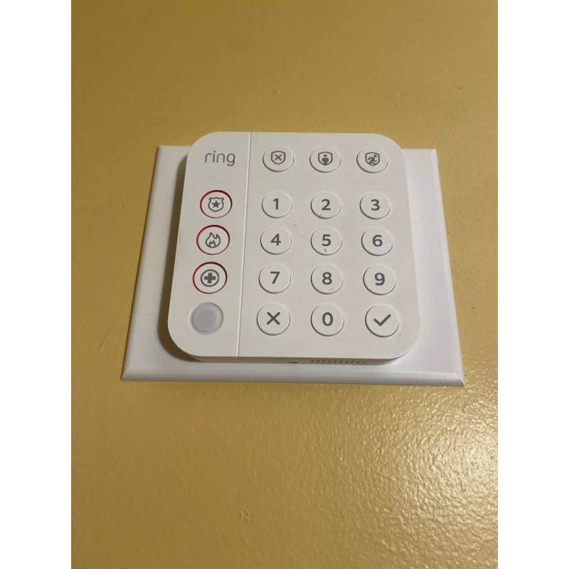 Ring Alarm Keypad Wall Mounting Plate (Large) - 3D Printed