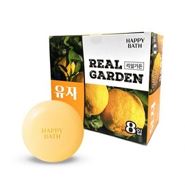 Happy Bath Real Garden Yuzu Vitamin Soap 90g 8 Count