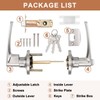 Probrico (5 Pack Keyed Entry Door Lever Lock for Exterior