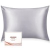Adubor Silk Pillow Case for Hair and Skin, with Hidden