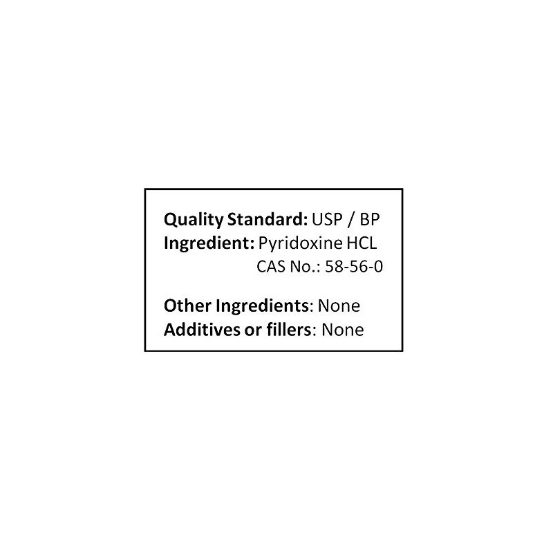 NuSci Pyridoxine HCl Vitamin B6 Pure Powder 8.0 oz (227