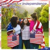 Landhoow 36 Pack American Flag Gift Bags Large 4th of