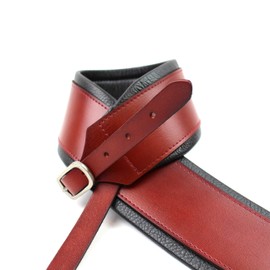 Walker & Williams FPB-03 Pro Series Bourbon Red Premium Grain Leather Strap With Aged Chrome Buckle