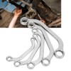 5pcs 8-22mm Metric Wrench Kit Half Moon Double Ended Chrome