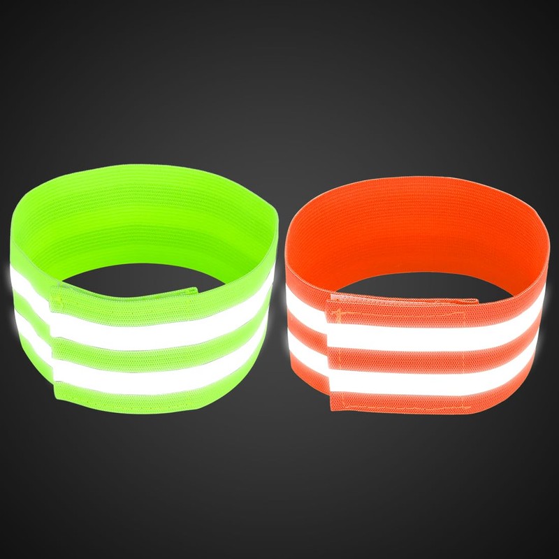 X AUTOHAUX 4pcs Reflective Bands for Arm Reflective Armbands High