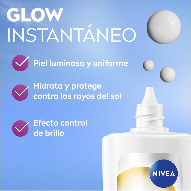 NIVEA Fluido Diario Luminous 630 Skin Glow con FPS 50,