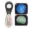 20X Folding Magnifying Glass Portable Rechargeable Pocket Magnifier with LED