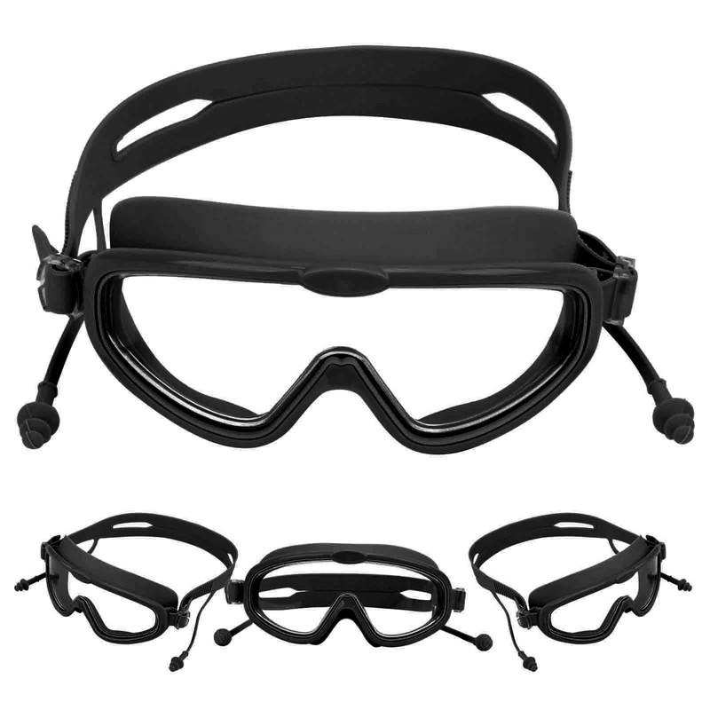 Kids Swimming Goggles with Earplug Waterproof AntiFog High Definition Diving