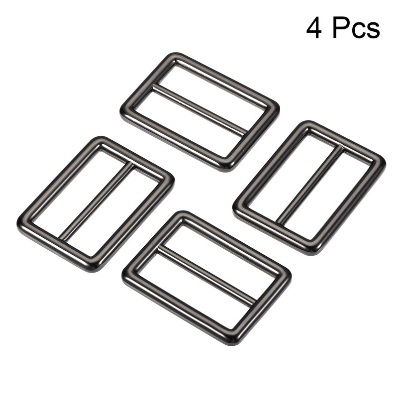 sourcing map Set of 4 Adjustable Buckle Fastener 32 mm