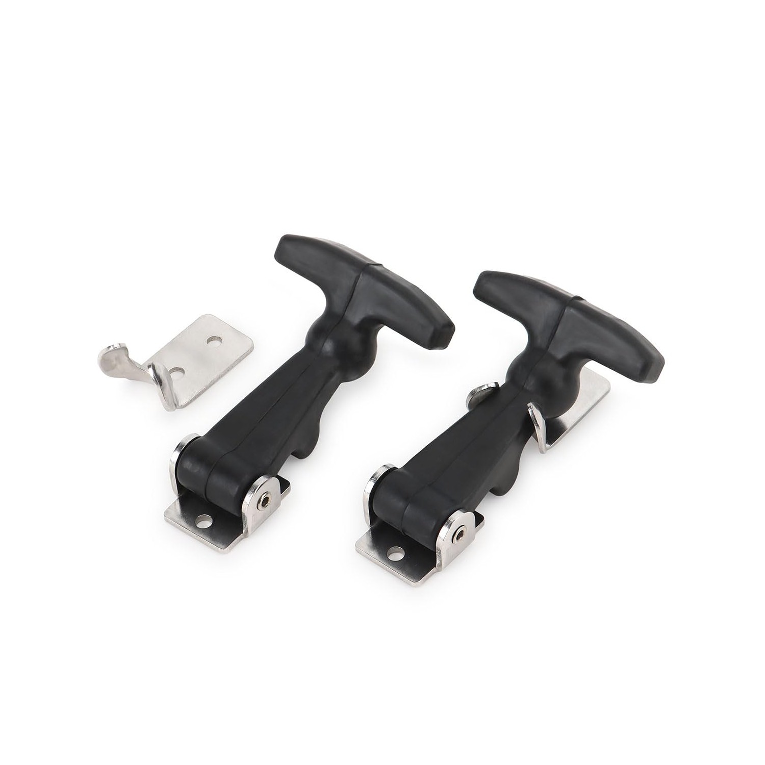 2-packs-flexible-rubber-stainless-steel-draw-latches-with-brackets